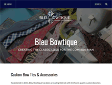 Tablet Screenshot of bleubowtique.com